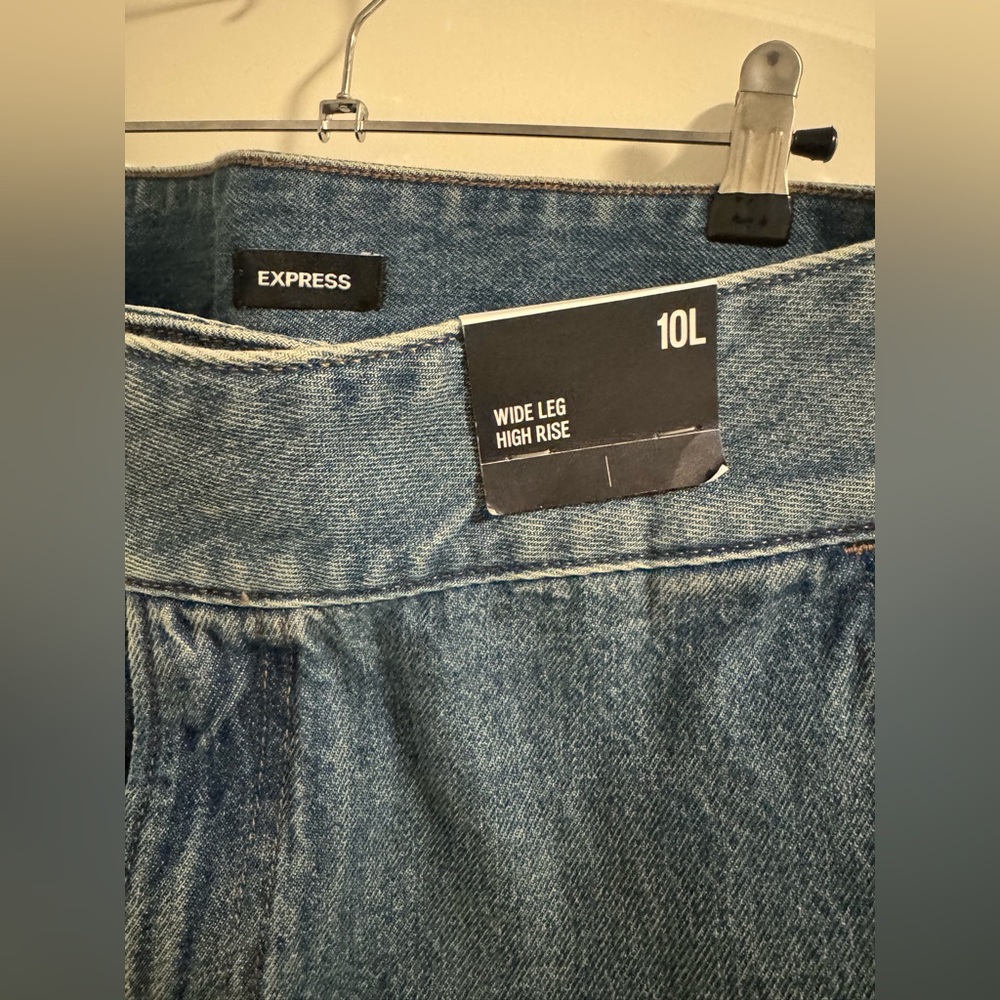 Express wide leg high rise jeans